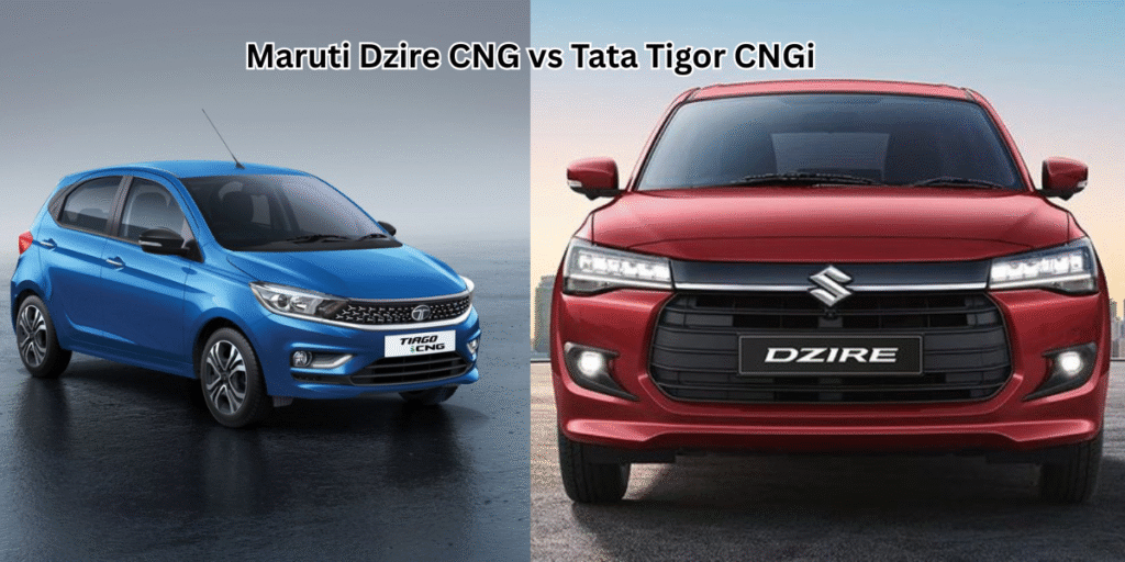 Maruti Dzire CNG vs Tata Tigor CNG – 2025 में कौन है Best Mileage King Sedan? जानिए पूरी सच्चाई!