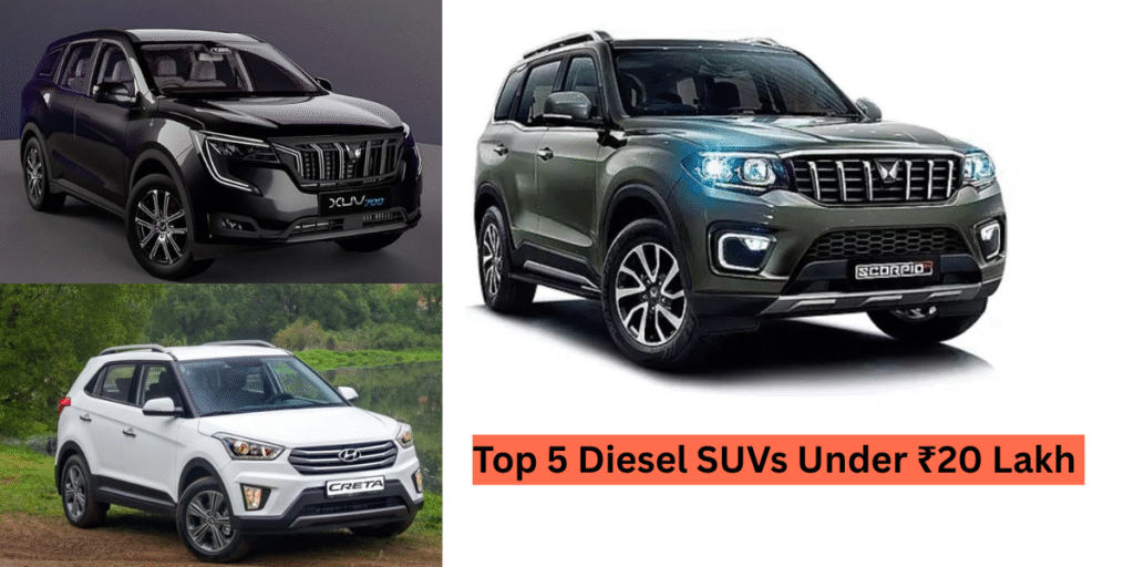2025 की Top 5 Diesel SUVs Under ₹20 Lakh – दमदार इंजन, जबरदस्त माइलेज और Highway-Ready Performance!